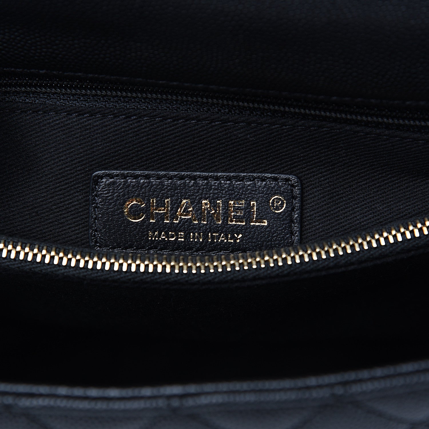 Chanel Caviar Lizard Embossed Quilted Small Coco Handle Flap Black 7 of 10