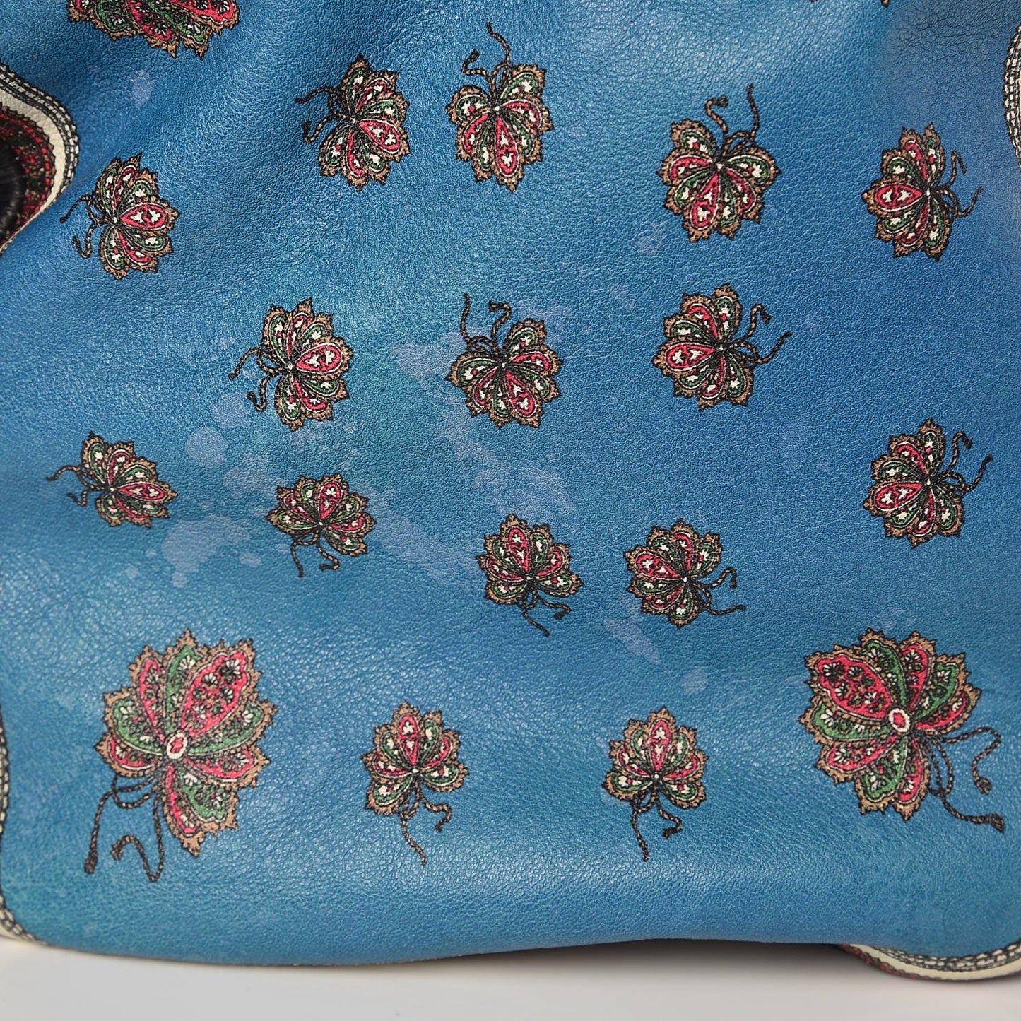 Lambskin Paisley Print Medium Pandora Brown Multicolor