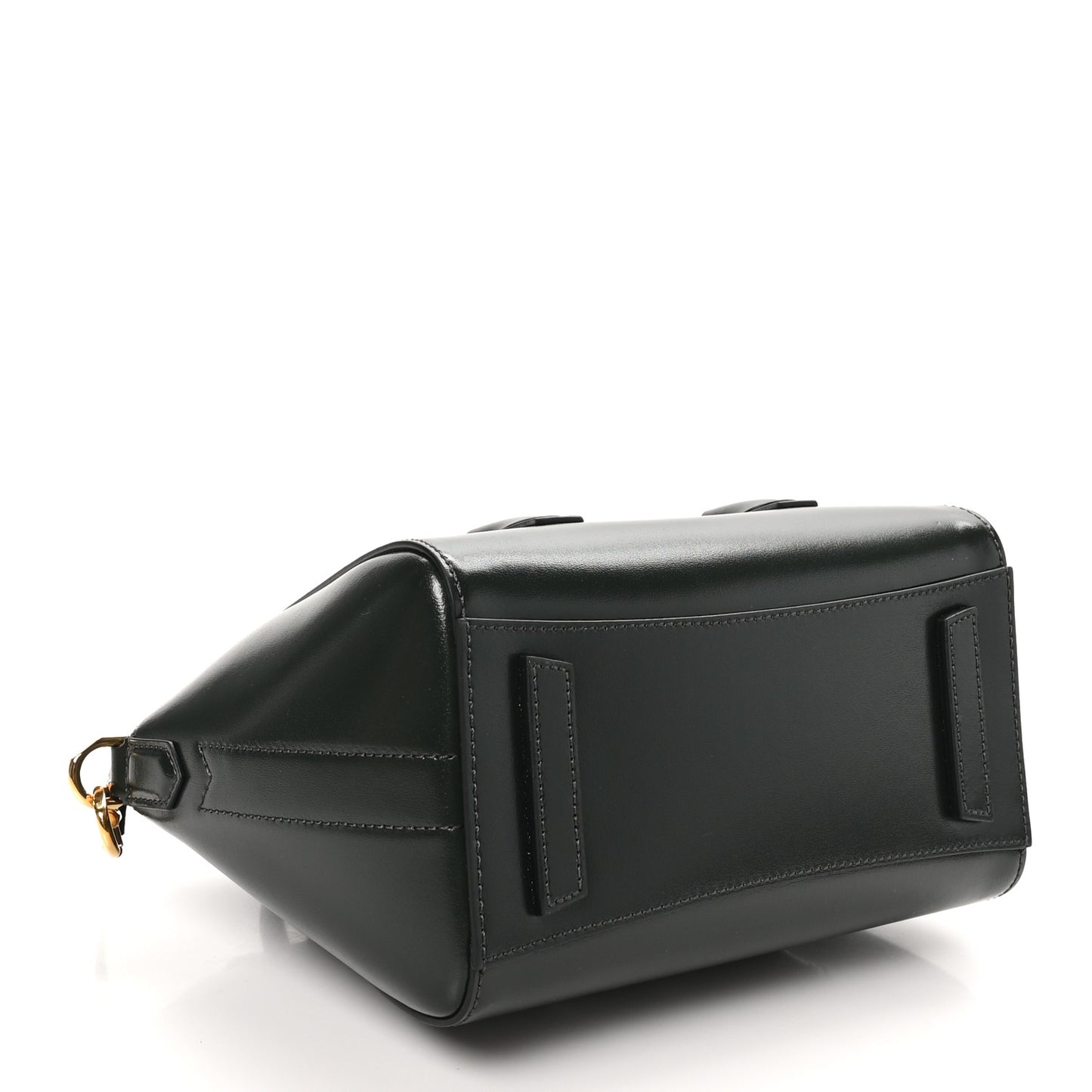 Box Calfskin Mini Lock Antigona Shoulder Bag Green Forest