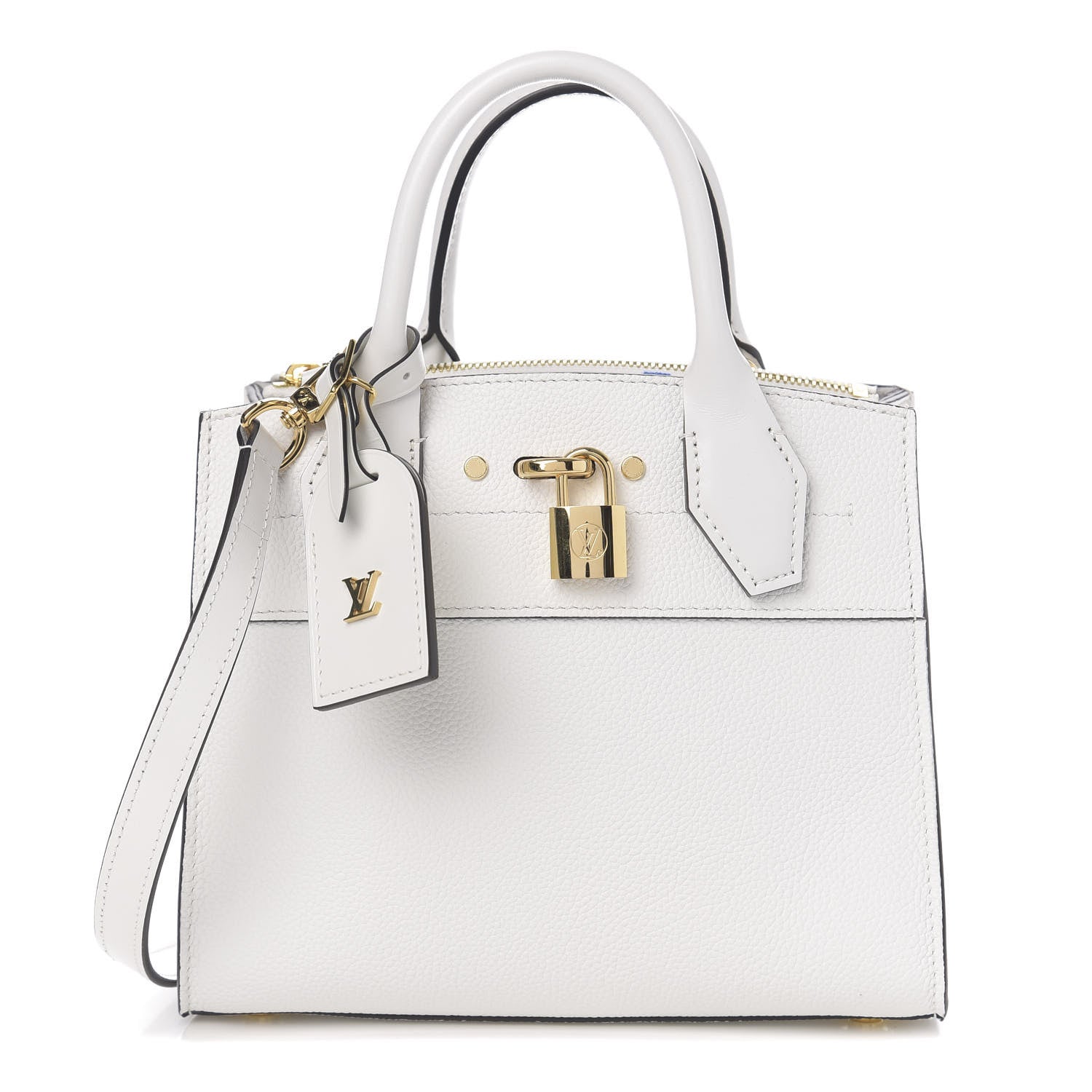 Louis Vuitton Calfskin City Steamer Mini White 1 of 8