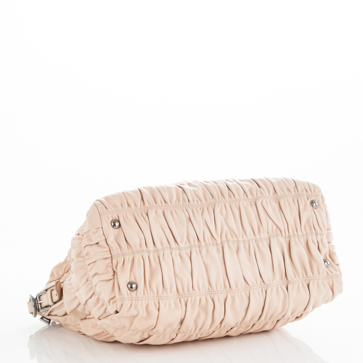 Prada Nappa Gaufre Tote Ecru 4 of 5
