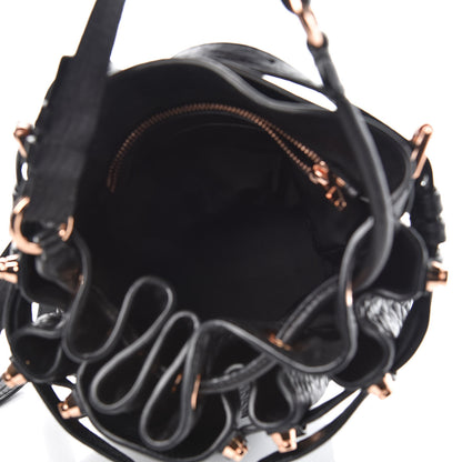 Alexander Wang Pebbled Lambskin Diego Bucket Black Rose Gold Hardware 5 of 6