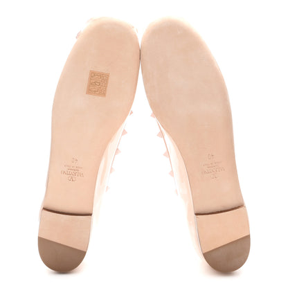 Valentino Garavani Patent Nappa Rockstud Ballerina Flats 40 Rose Quartz 6 of 10