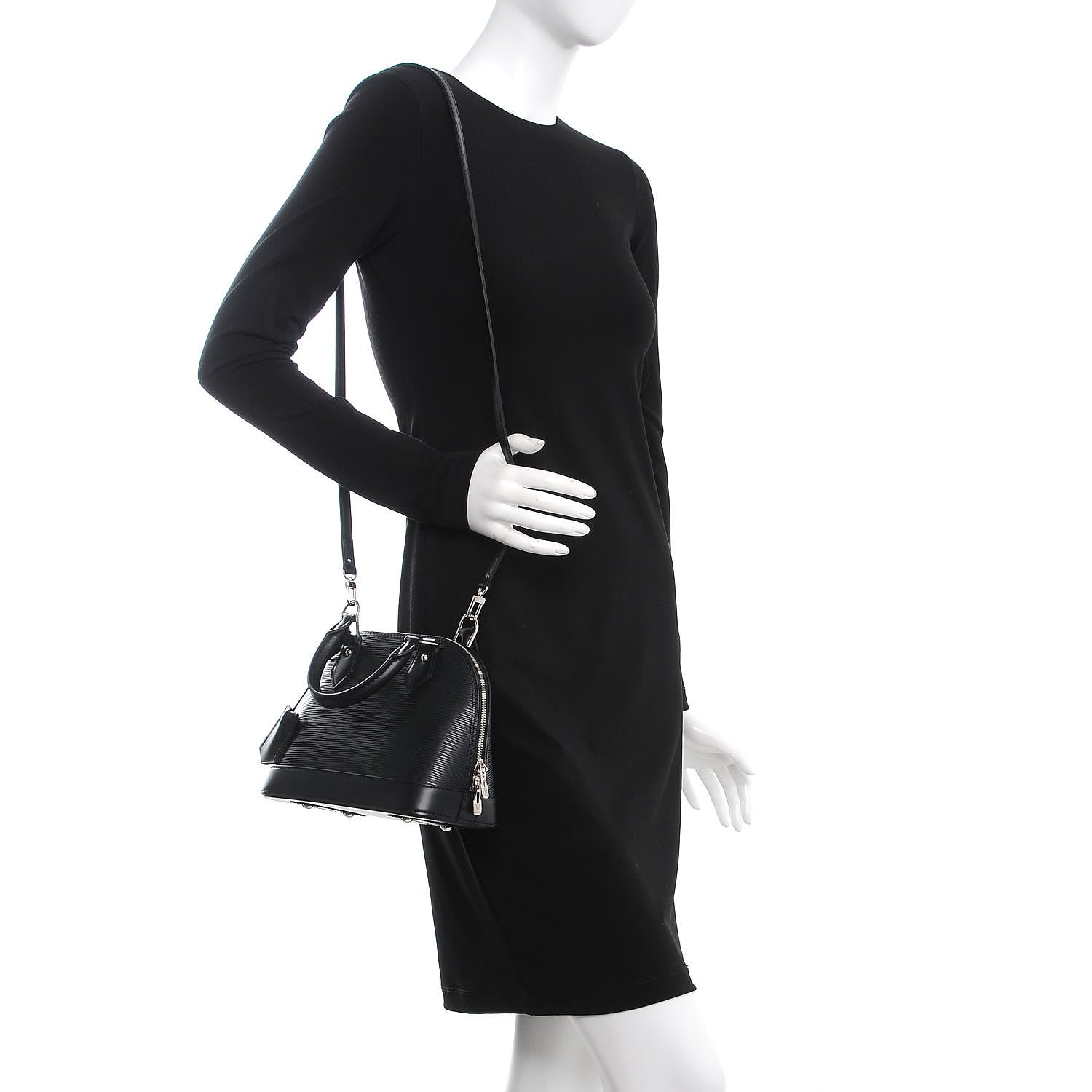 Louis Vuitton Epi Alma BB Black 2 of 8
