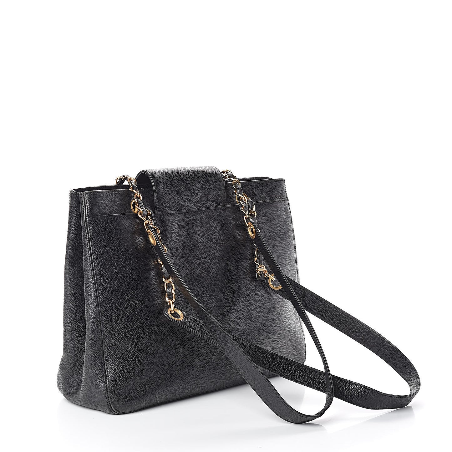 Caviar CC Shoulder Bag Black