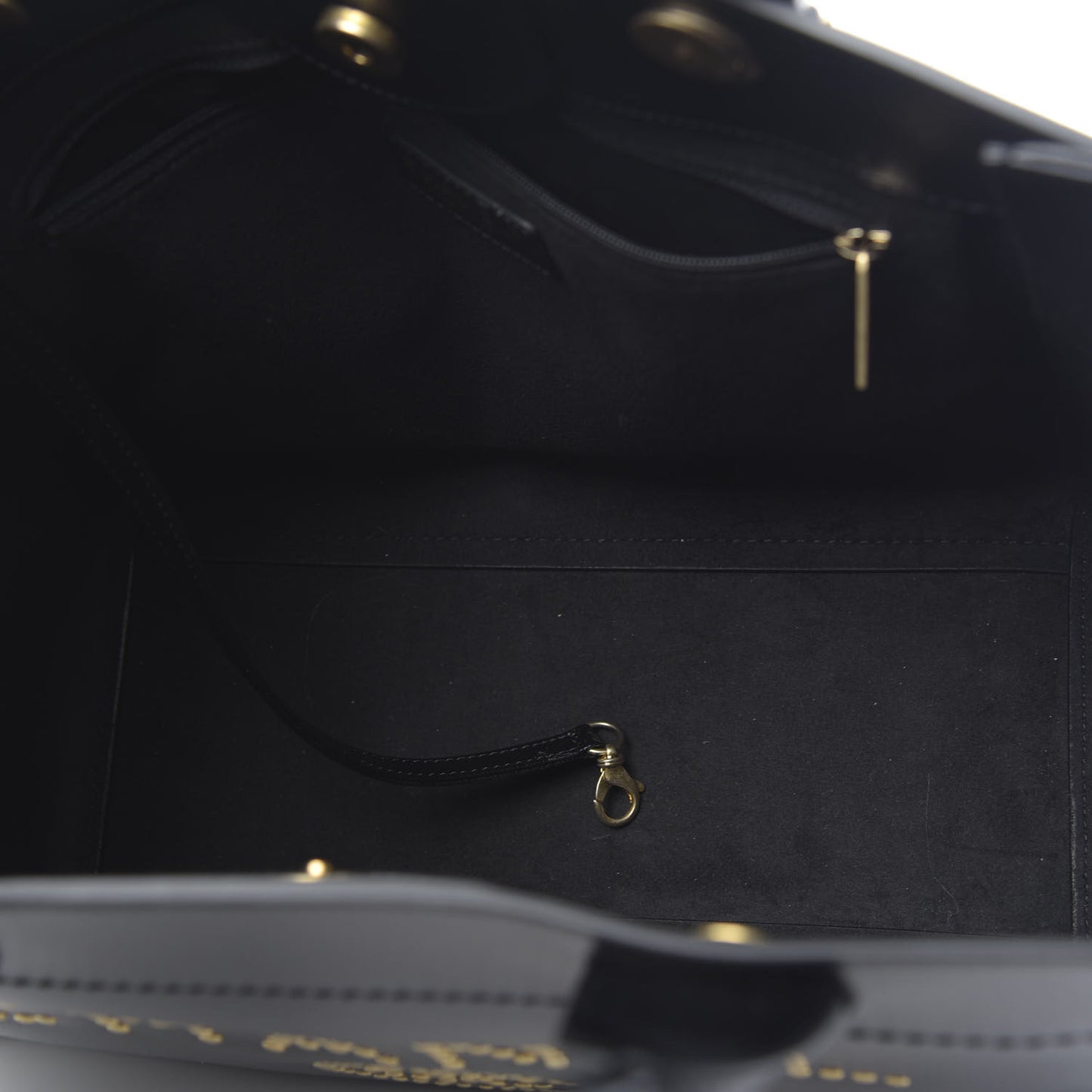 Caviar Small Studded Deauville Tote Black