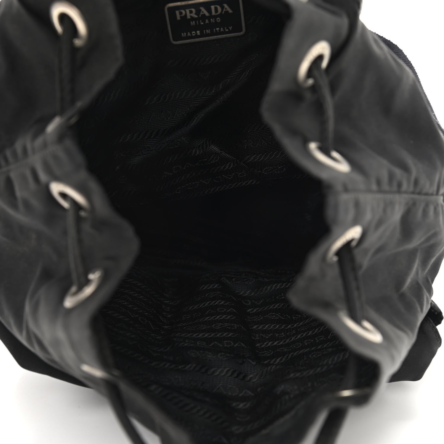 Prada Nylon Vela Double Buckle Backpack Black 5 of 11