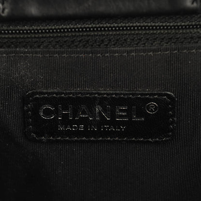 Chanel Aged Calfskin Quilted Tweed Large Secrets Tote Black 6 of 7