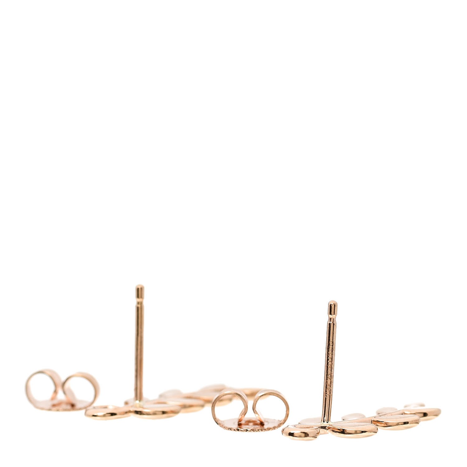 Tiffany 18K Rose Gold Paloma Picasso Olive Leaf Climber Earrings 3 of 5