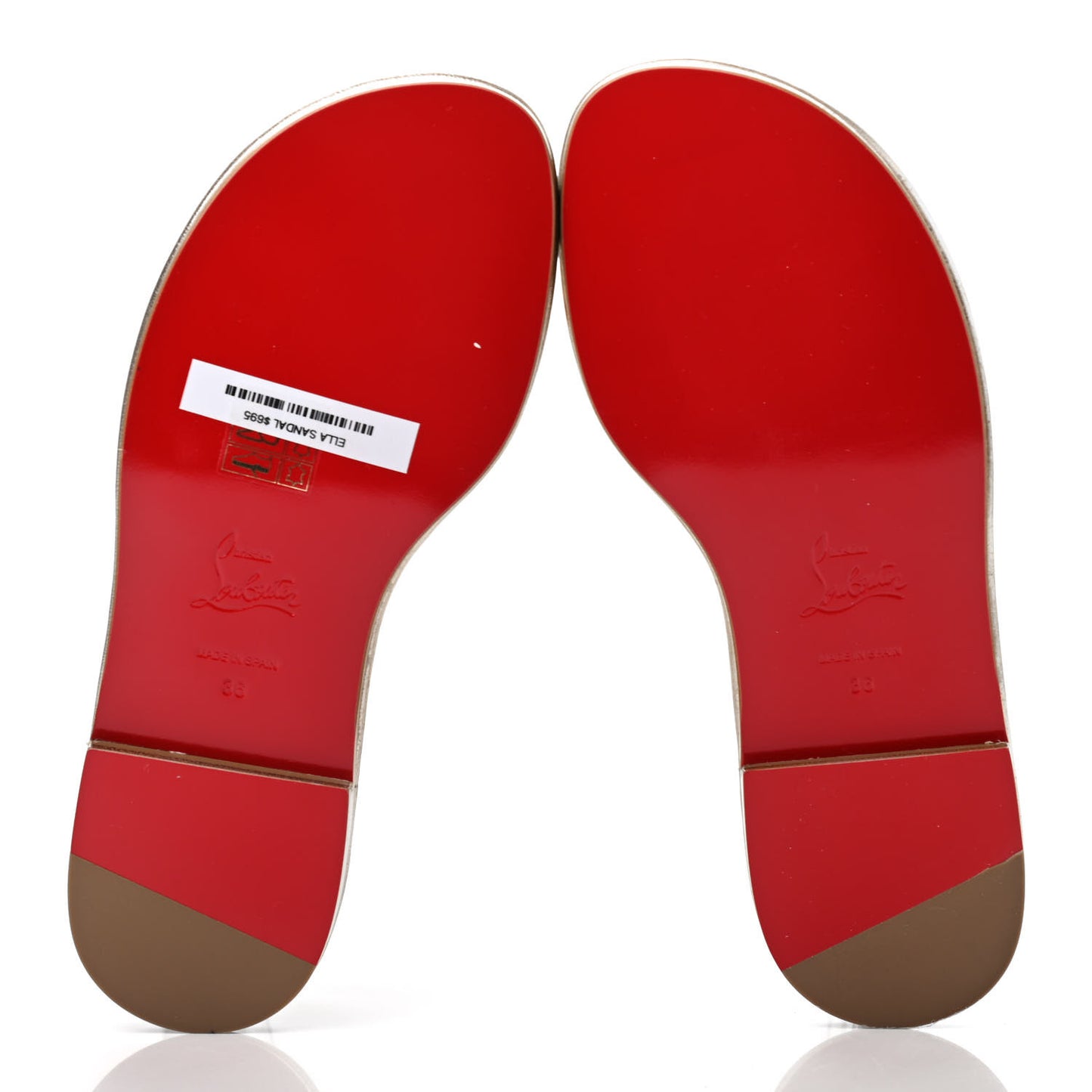 Nappa Veau Velours Ella Flat Sandal 36 Multicolor