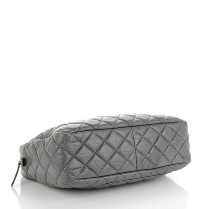 Chanel Aged Calfskin Quilted Large Reissue Camera Case Grey 4 of 7
