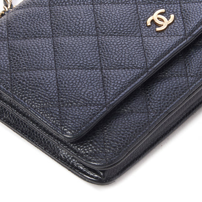 Chanel Caviar Quilted Wallet On Chain WOC Black 6 of 10