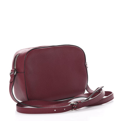 Gucci Pebbled Calfskin Studded Small Soho Disco Bag Soft Burgundy 2 of 10