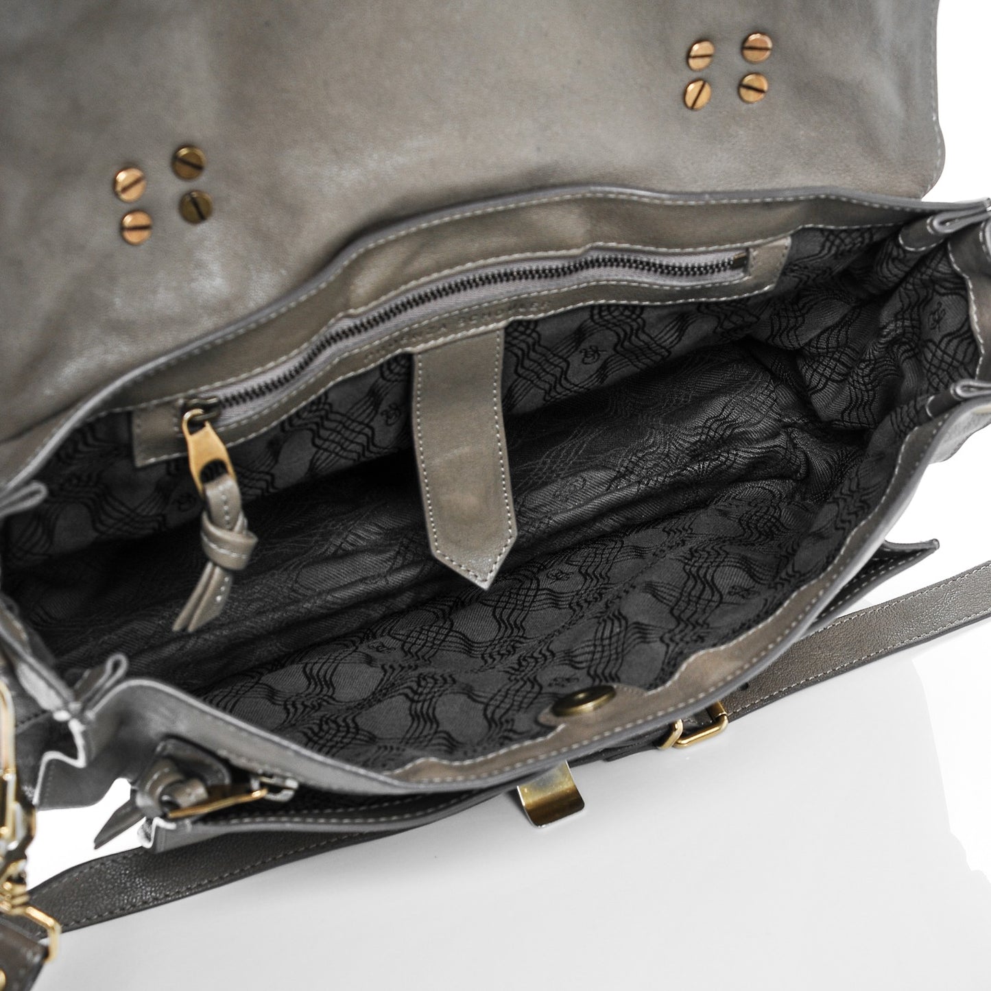 Lambskin Medium PS1 Satchel Smoke