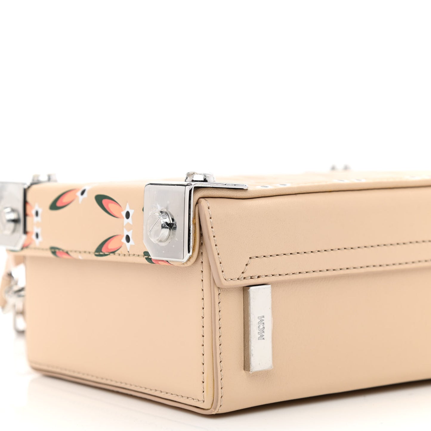 Lambskin Star Eyed Bunny Small Berlin Crossbody Natural