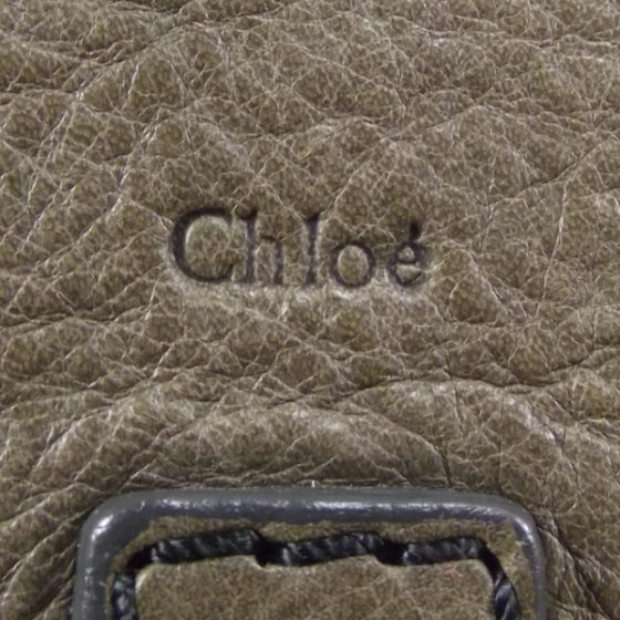 Leather Edith Shoulder Bag Olive Green