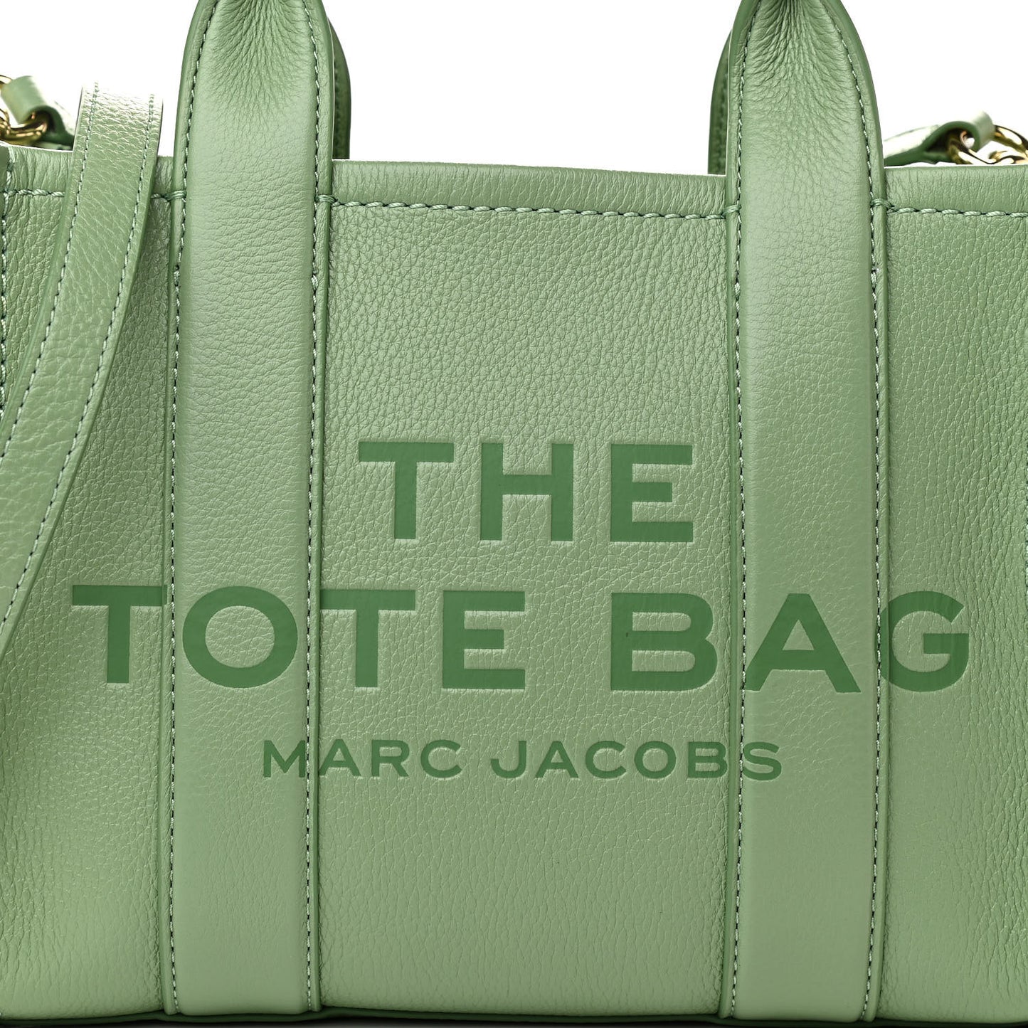 Grained Calfskin Small The Tote Bag Aspen Green
