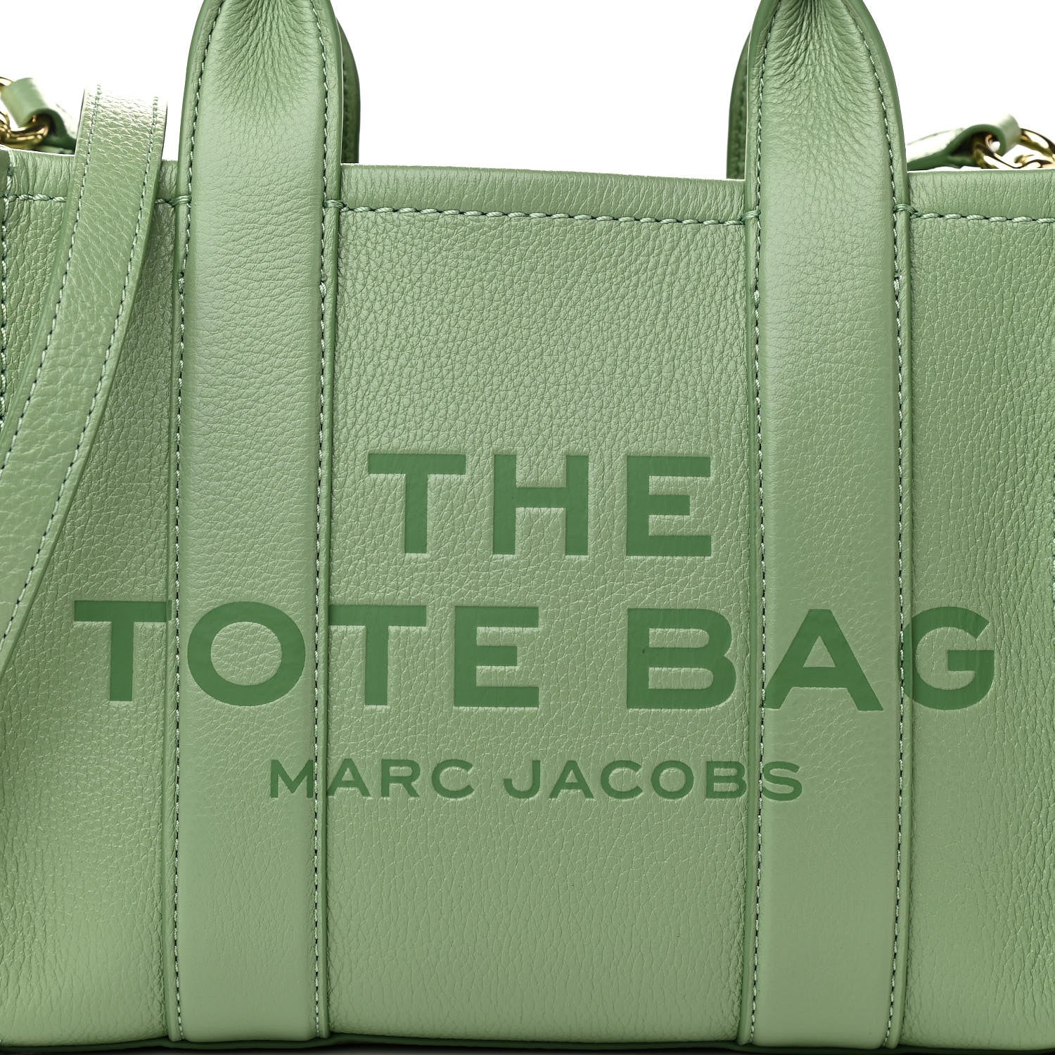 Marc Jacobs Grained Calfskin Small The Tote Bag Aspen Green 8 of 11
