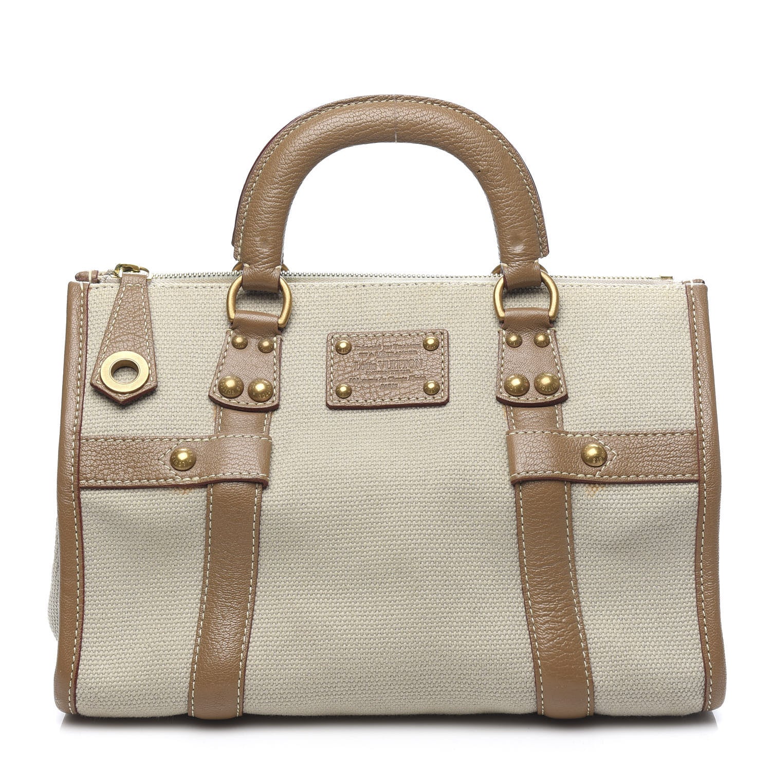 Louis Vuitton Toile Trianon Sac Neverfull Weekender 30 Beige 1 of 12