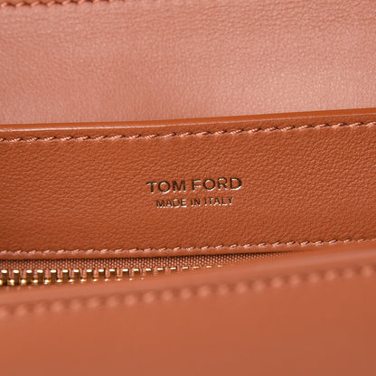 Tom Ford Calfskin Medium Sienna Crossbody Bag Tobacco 6 of 8