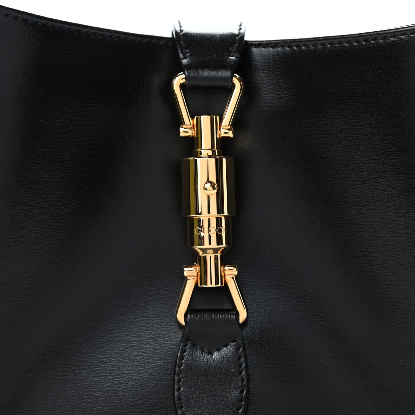 Boarded Dyana Lux Calfskin Small Jackie 1961 Hobo Black
