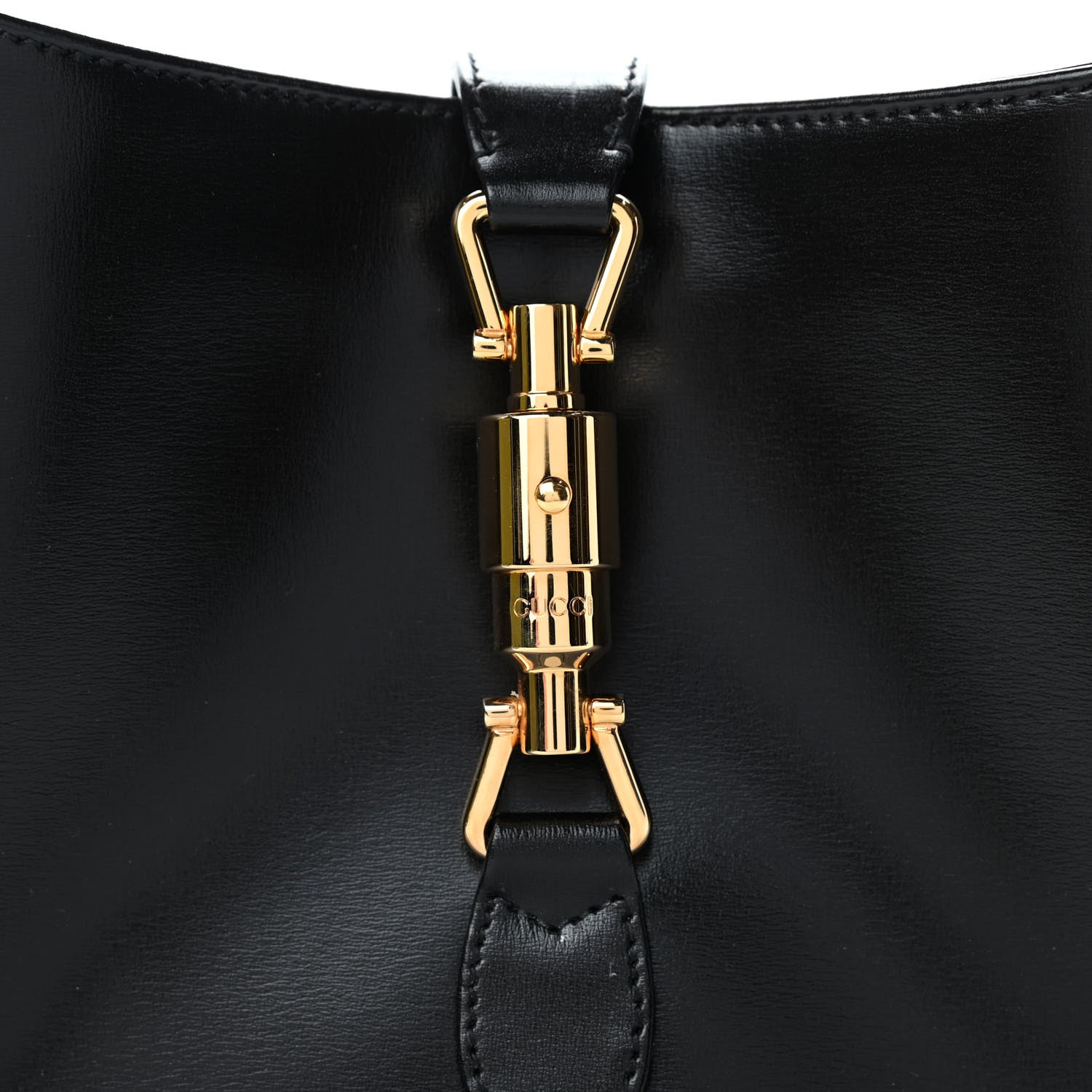 Gucci Boarded Dyana Lux Calfskin Small Jackie 1961 Hobo Black 10 of 11