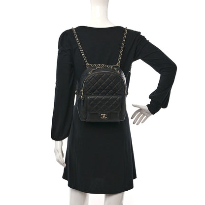 Chanel Caviar Quilted Medium Zip Around Backpack Black 2 of 11