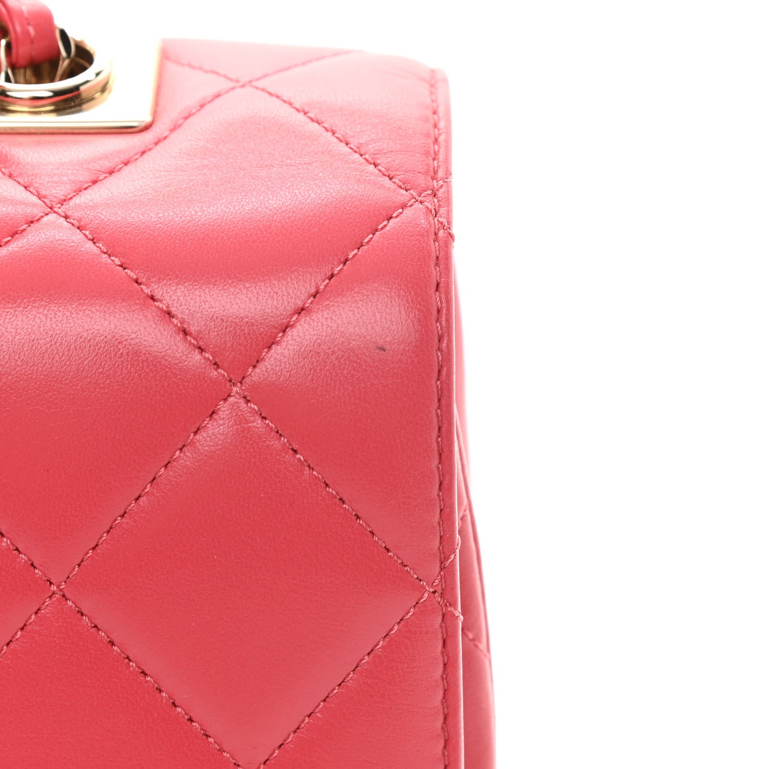 Chanel Lambskin Quilted Medium Trendy CC Flap Dual Handle Bag Bright Pink 14 of 16