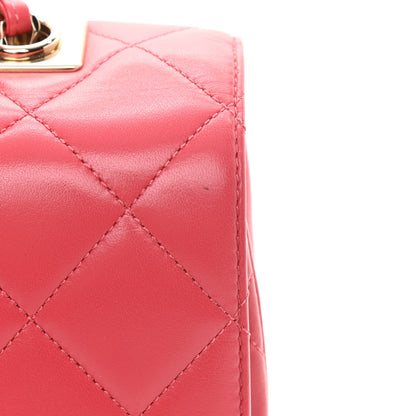 Chanel Lambskin Quilted Medium Trendy CC Flap Dual Handle Bag Bright Pink 14 of 16