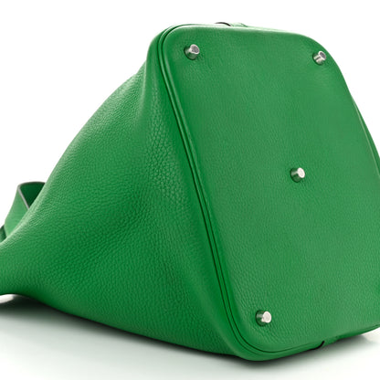 Hermes Taurillon Clemence Picotin Lock 26 GM Bamboo 9 of 10