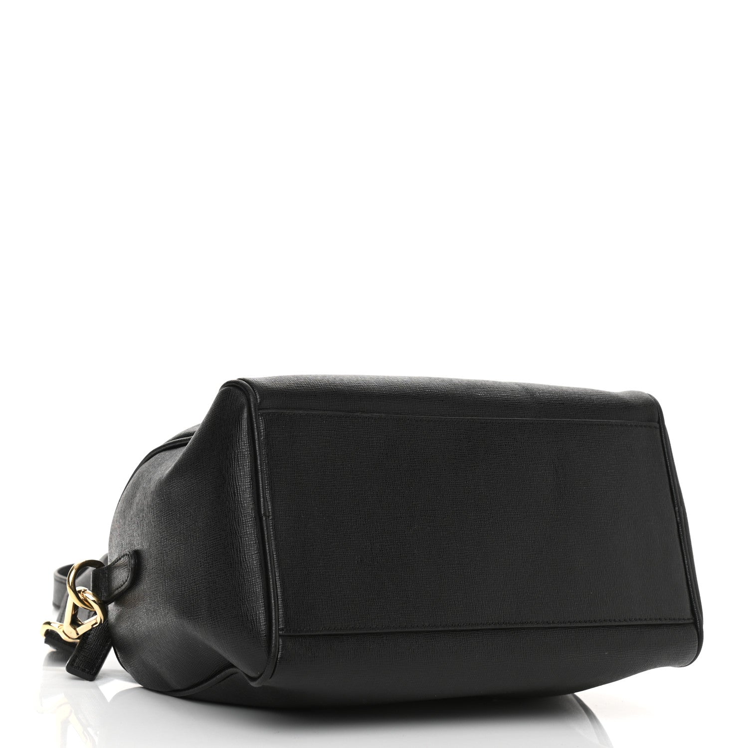 Versace Saffiano Calfskin Palazzo Duffle Bag Black 4 of 8