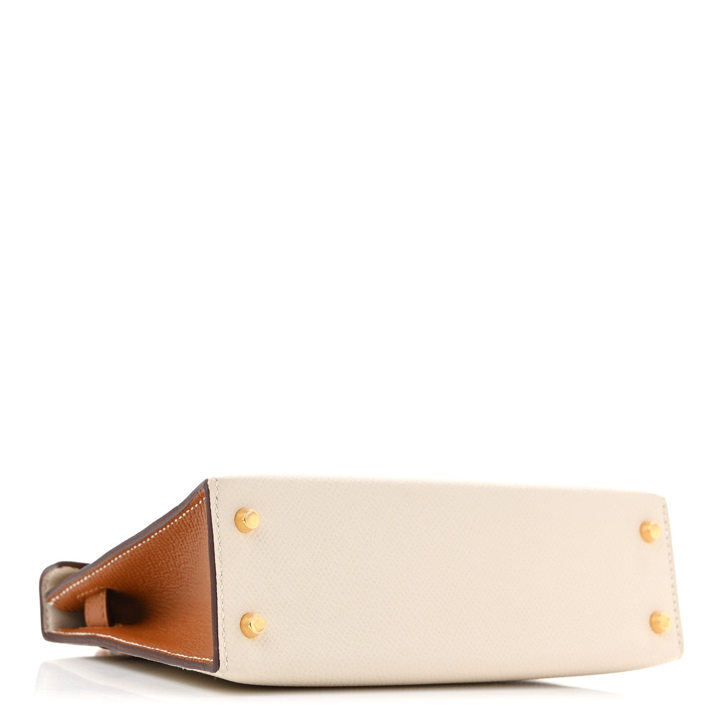 Hermes Epsom Horseshoe Mini Kelly Sellier 20 Craie Gold 4 of 14