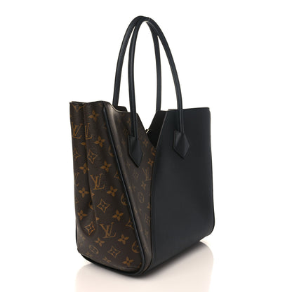 Louis Vuitton Calfskin Monogram Kimono Tote Black 2 of 7