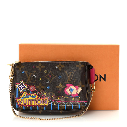 Louis Vuitton Monogram 2020 Christmas Animation Roller Coaster Mini Pochette Accessories Pivoine 8 of 8