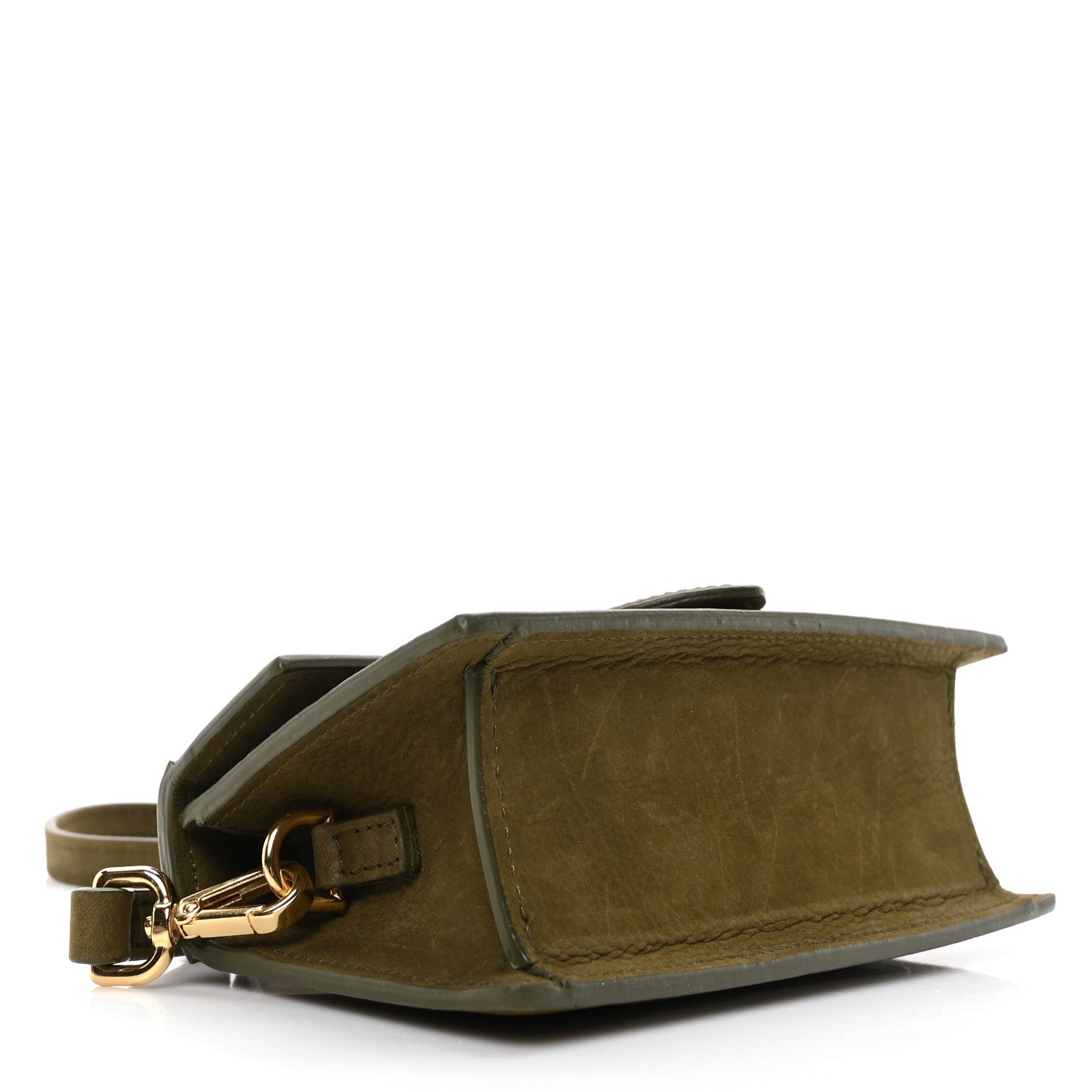 Jacquemus Suede Calfskin Le Bambino Dark Khaki 4 of 10