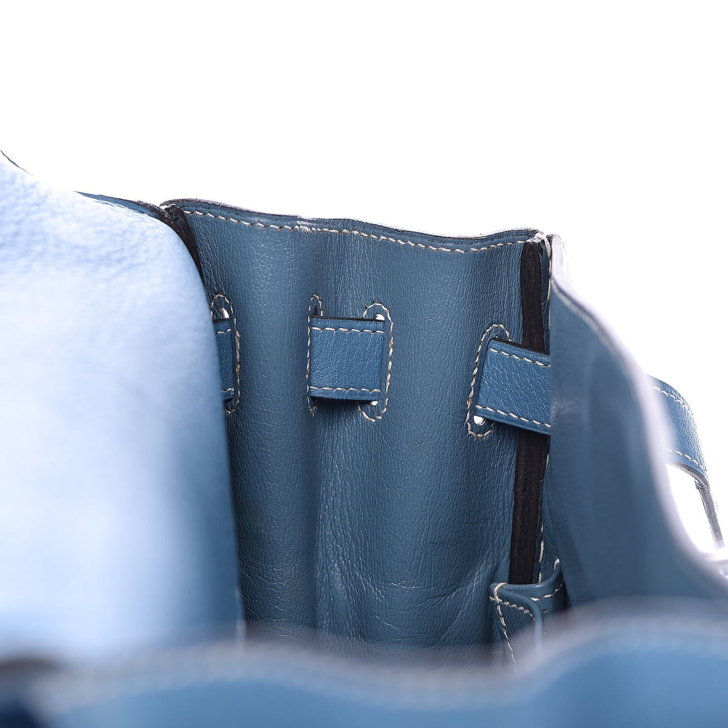 Hermes Togo Kelly Retourne 32 Blue Jean 14 of 38