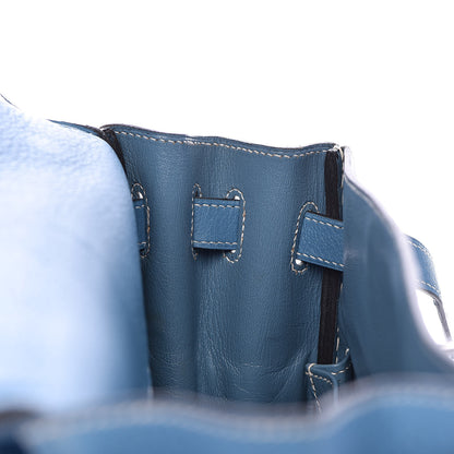 Hermes Togo Kelly Retourne 32 Blue Jean 14 of 38