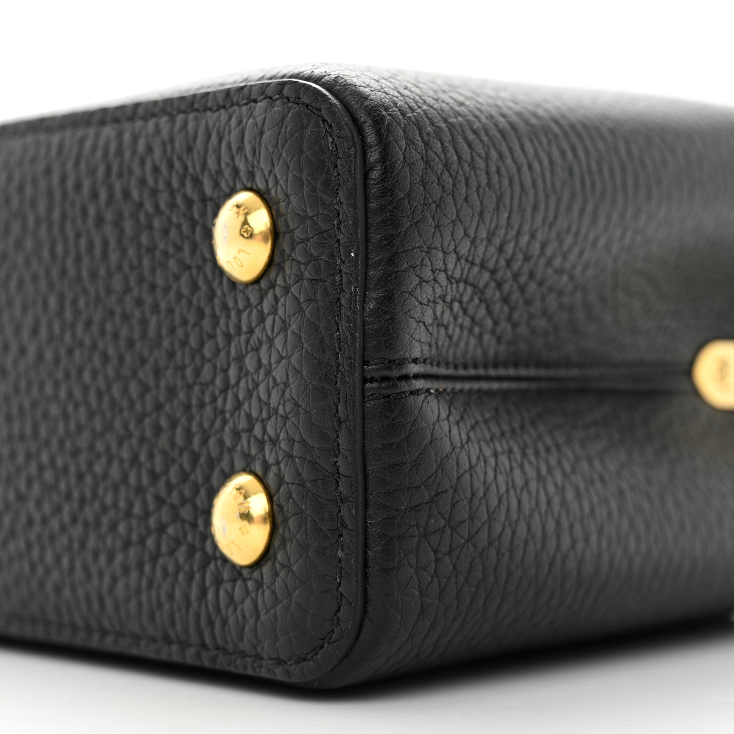 Louis Vuitton Taurillon Mini Capucines Black 9 of 10
