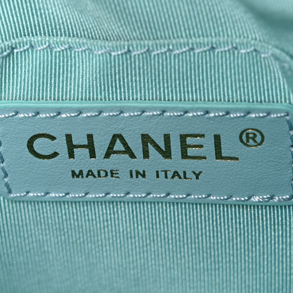 Chanel Calfskin Quilted Day Trips Camera Case Turquoise 6 of 11