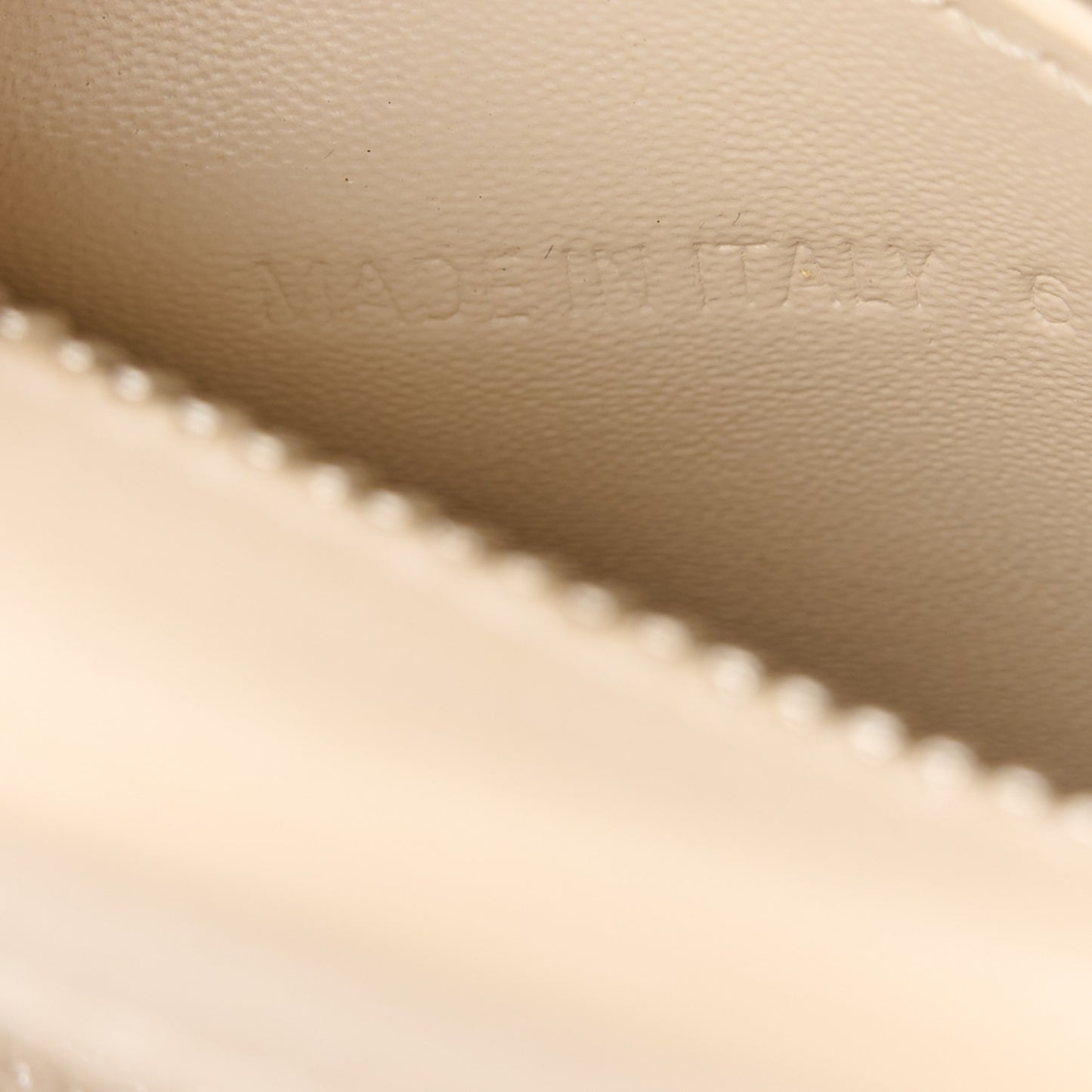 Grained Calfskin Neo Classic Silver Hardware Mini City Cream