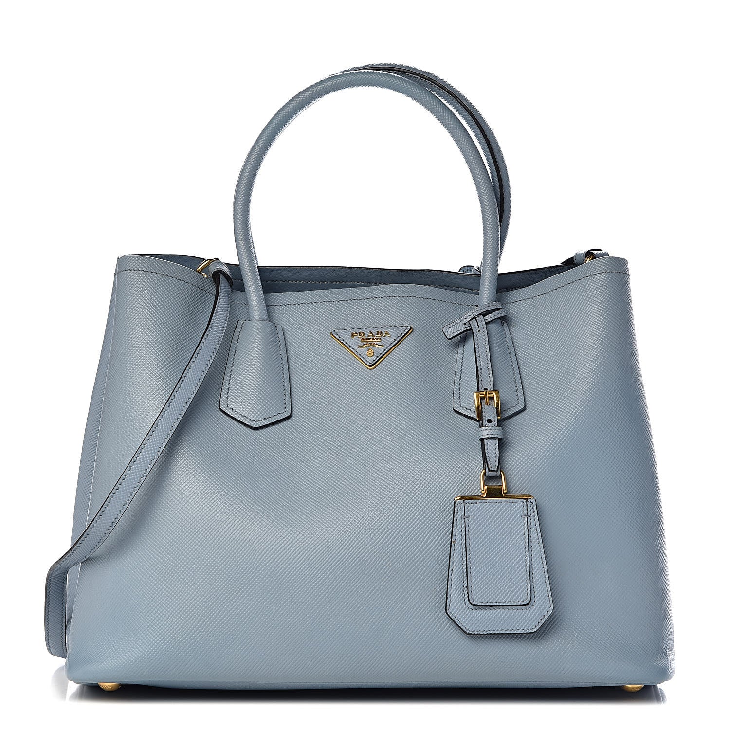 Prada Saffiano Cuir Medium Double Bag Astrale 1 of 10