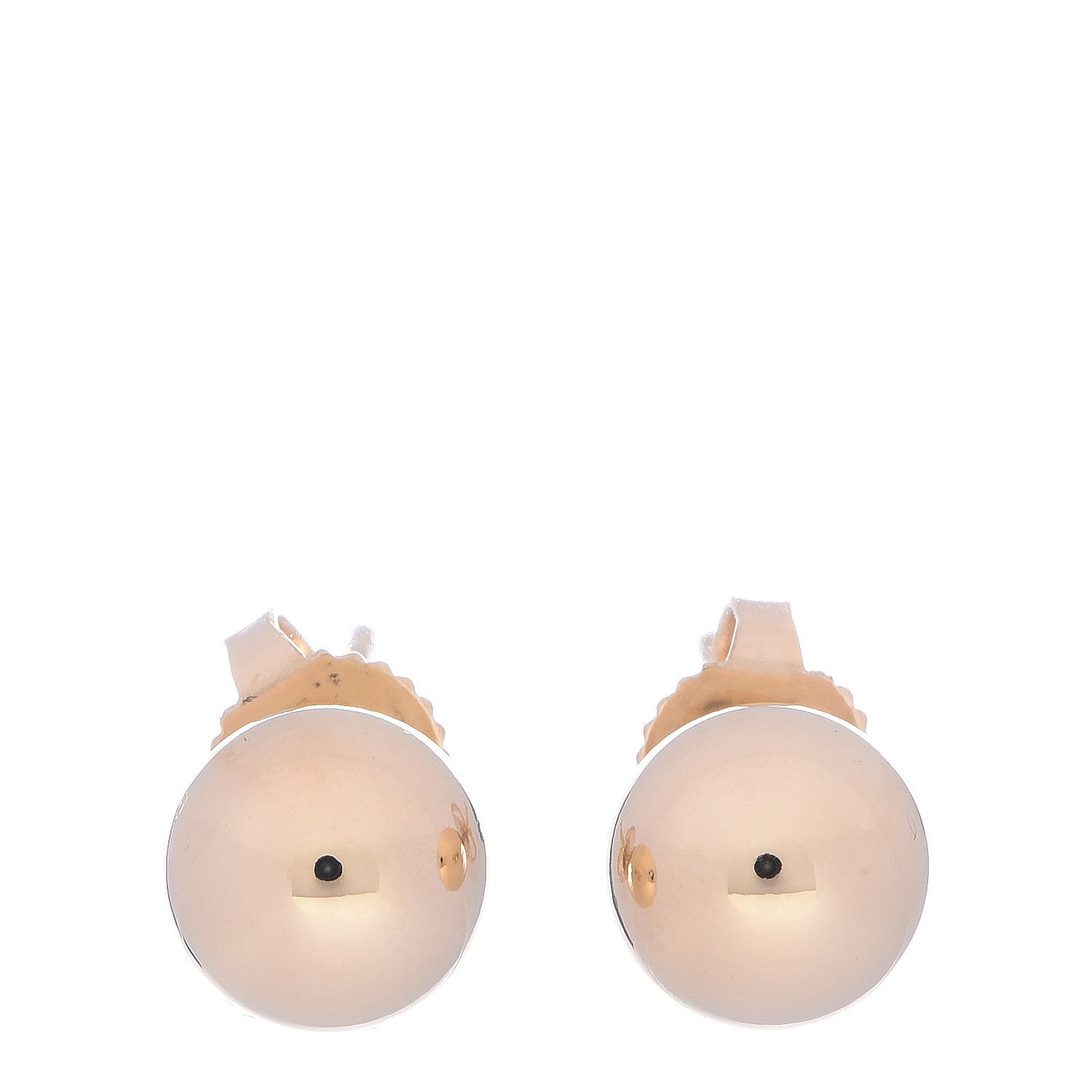 Tiffany 18K Yellow Gold 8mm HardWear Ball Earrings 1 of 5