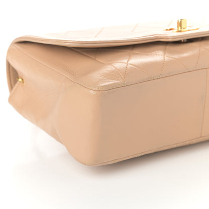 Chanel Lambskin Quilted Medium Single Flap Beige 9 of 10