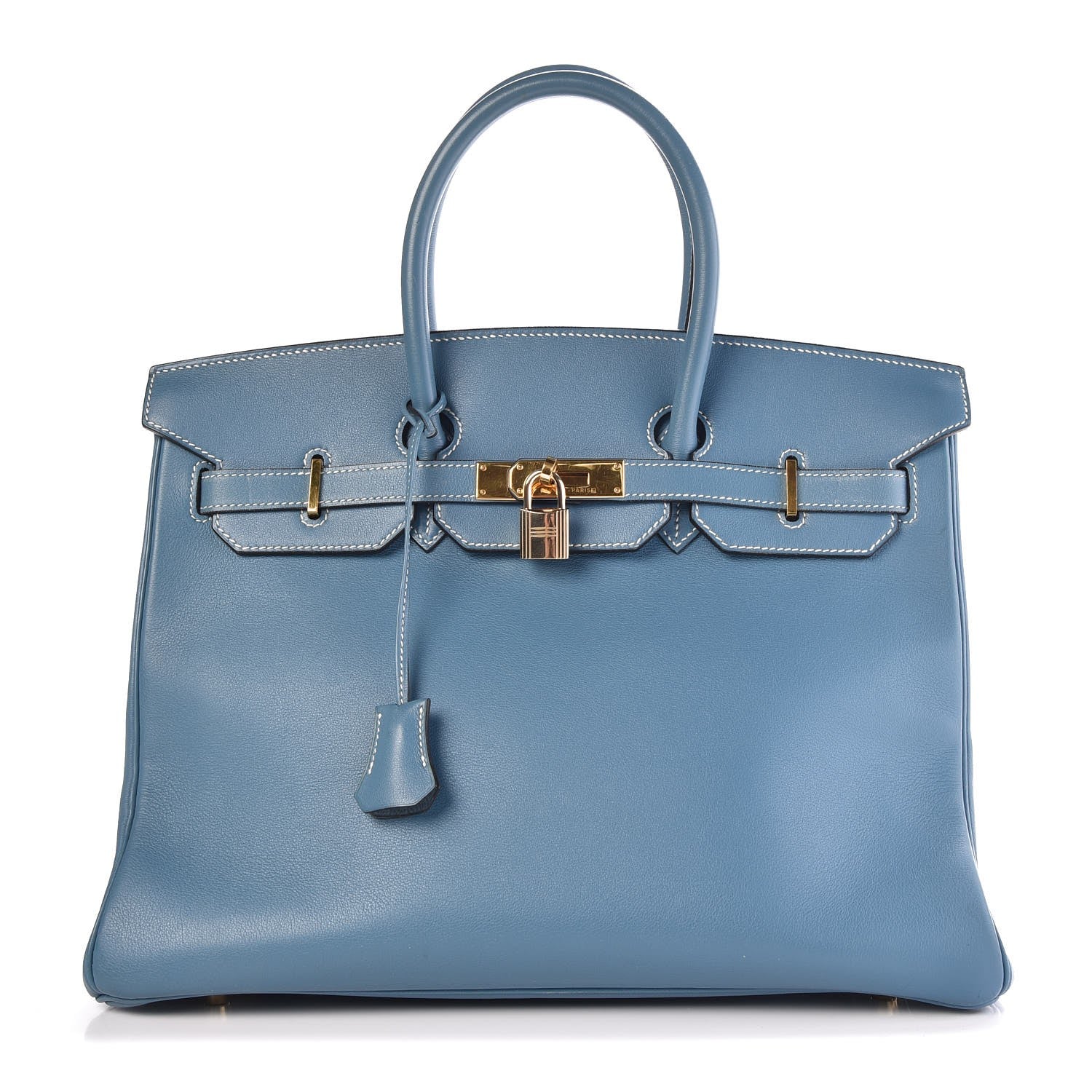 Hermes Gulliver Birkin 35 Blue Jean 1 of 33