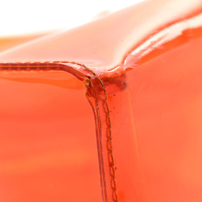 Hermes Vinyl Souvenir De L'Exposition Kelly Orange 10 of 13