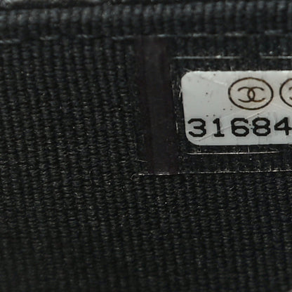 Chanel Lambskin Quilted Flap Card Holder Wallet Black 8 of 10
