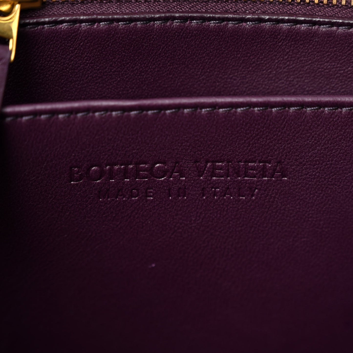 Nappa Intrecciato Small East West Andiamo Shoulder Bag Dark Mystic