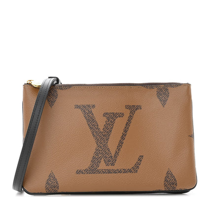 Louis Vuitton Reverse Monogram Giant Double Zip Pochette 1 of 8
