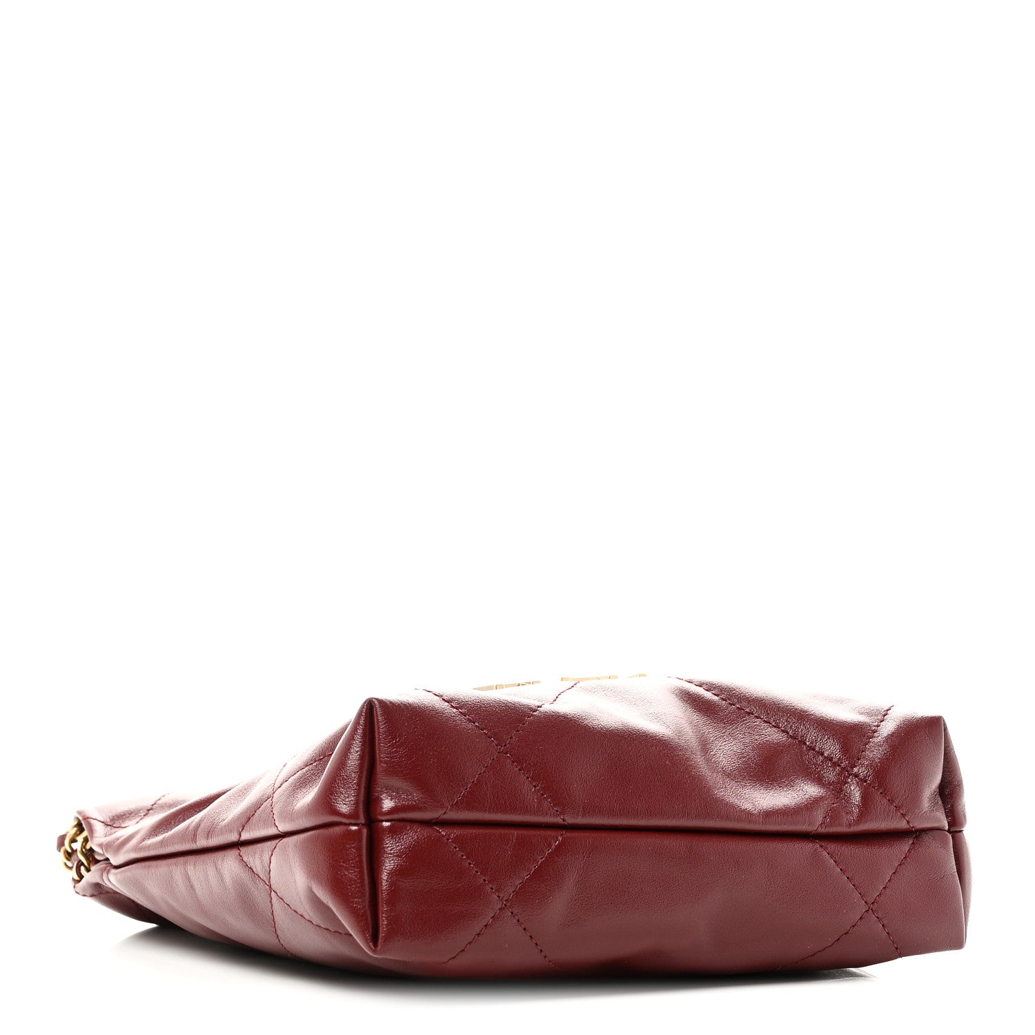 Chanel Shiny Calfskin Quilted Mini Chanel 22 Dark Burgundy 4 of 10