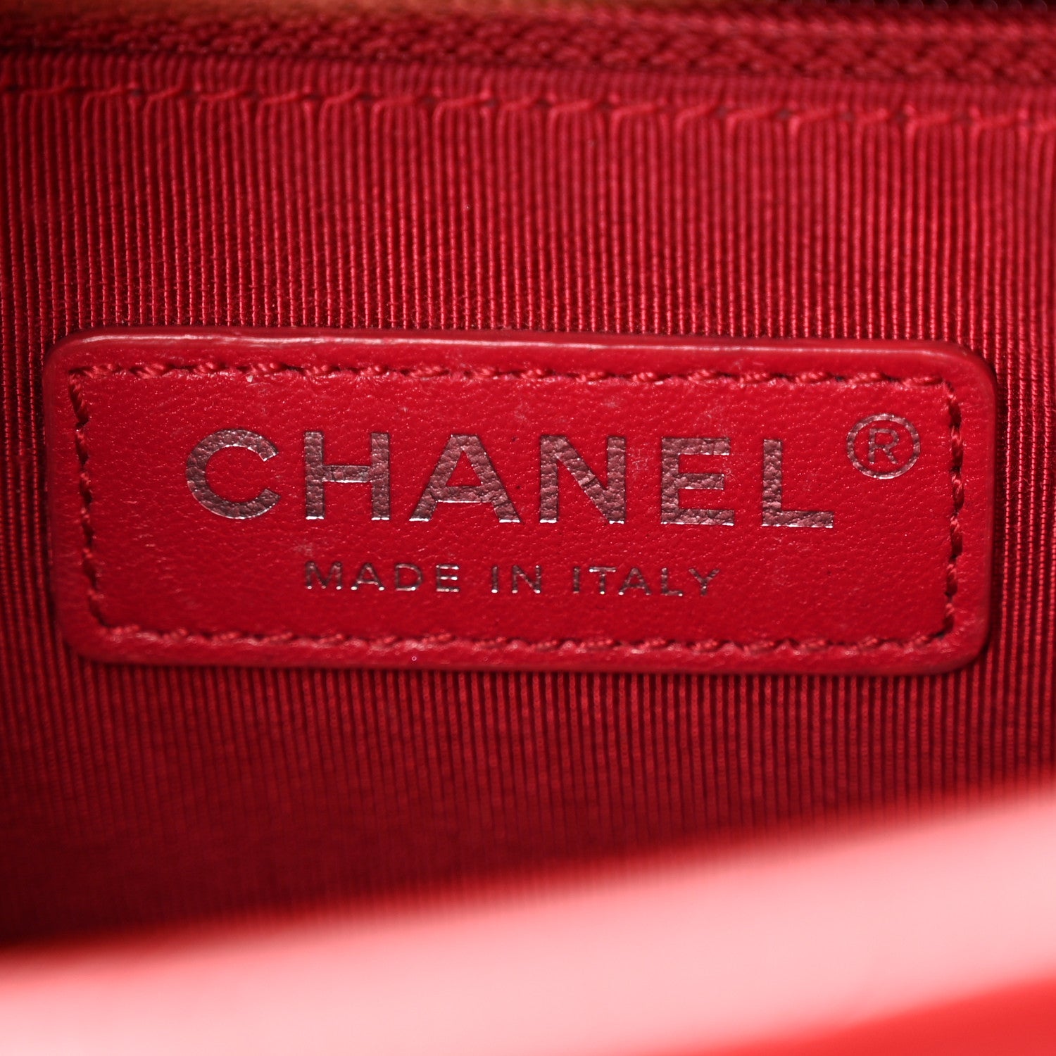 Chanel Wool Calfskin Quilted Small Gabrielle Hobo Red 6 of 10